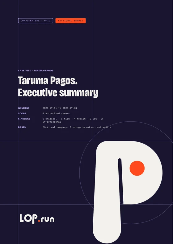 Report cover: Executive summary