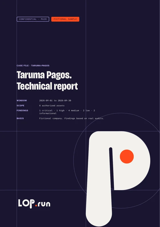 Report cover: Technical report